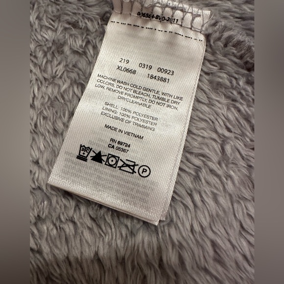 Columbia Textured Fleece Light Blue Gray Zip Front Jacket Size Small SUPER SOFT - Picture 9 of 9